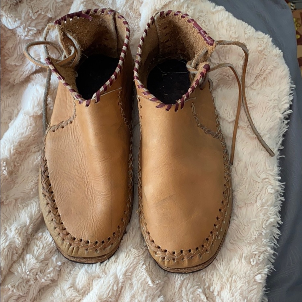 Moccasins leather